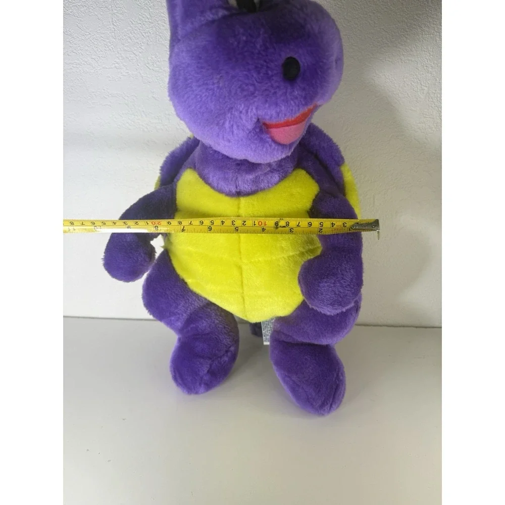 BJ Toy Company Vintage Purple Turtle Plush Toy